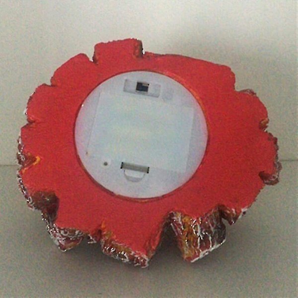 Kryc--Flammeløs Peislys, Kunstig LED-peis Med Realistisk Vedflamme, For Festival, Hjem, Juledekorasjon, Batteridrevet (b
