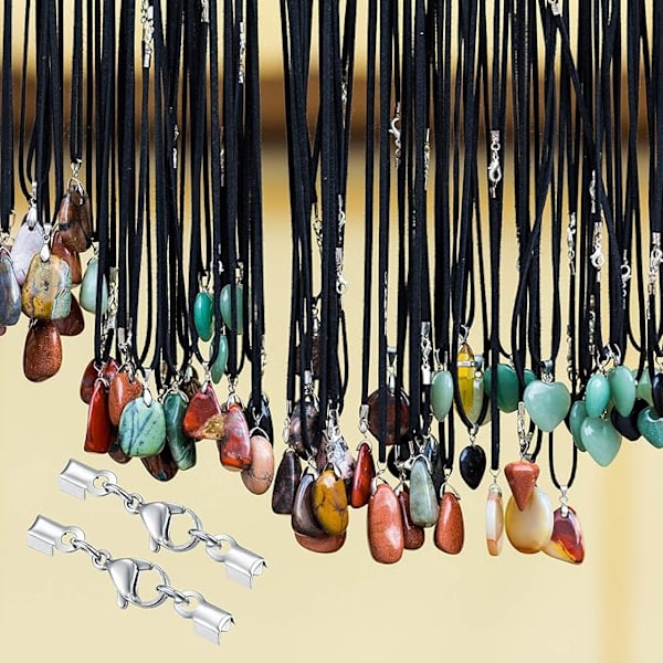 Hummerlås, Karbinhake med sladdände, Fästklämma för armband, halsband, örhängen, smyckestillverkning - 20 st