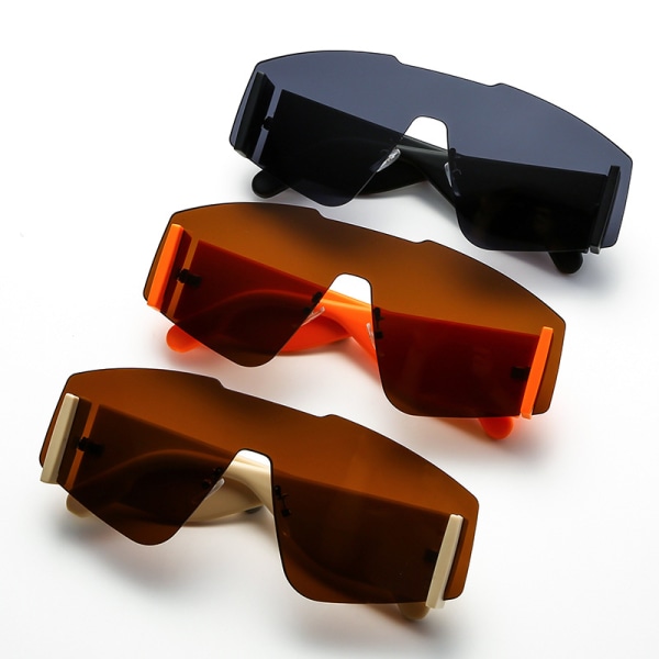 sonnenbrille für Herren Damen,einteilige Sonnenbrille im Vintage-Stil