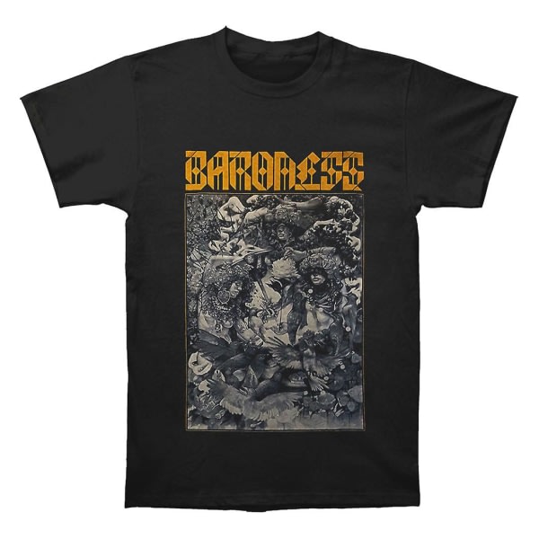 Baroness Gold and Grey Dateback T-shirt ESTONE XL