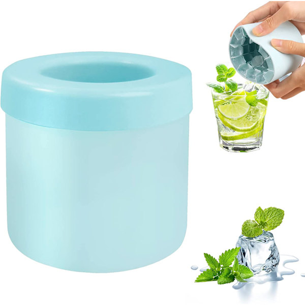 Form, ny 3D-iskubmaskine, dekomprimerer isgitter, let-løslig iskop af tryktype (blå-grøn)