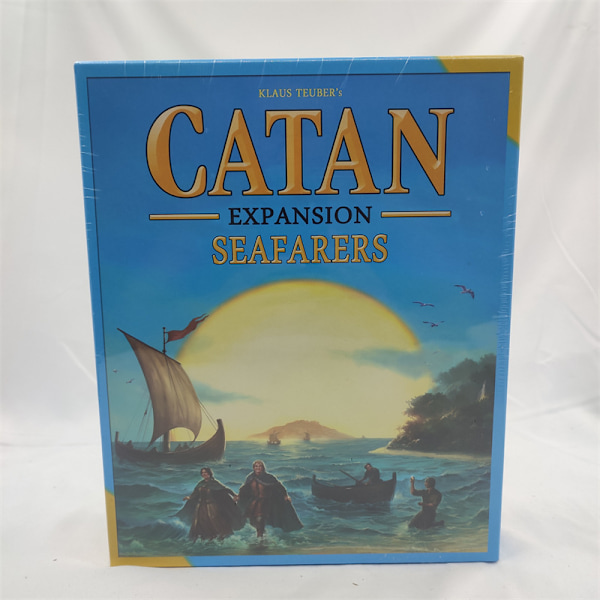 Søfarere CATAN Brætspil UDVIDELSE - Udforsk, bosæt dig og erobr nye øer! Strategispil, Familiespil for børn og voksne, alder 10+, 3-4 spillere