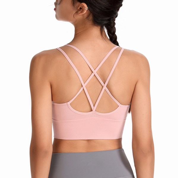 Naisten urheilurintaliivit Cross Back Strappy -rintaliivit Pehmustettu Mid Imp