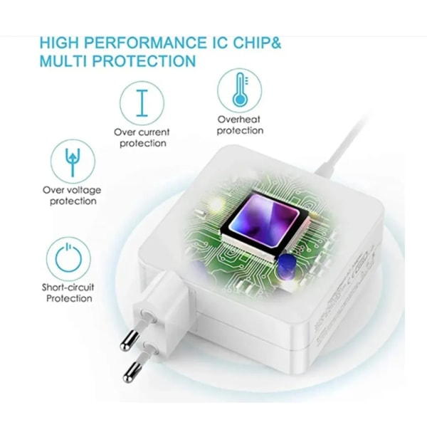 GLiving 85W MagSafe 2 T-TIP laturi, yhteensopiva MacBook Air -laturin kanssa