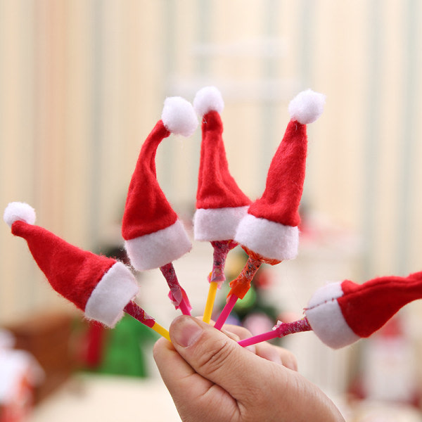 20st juldekoration föremål Mini jul hatt jul Lol