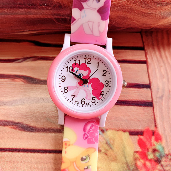 1 kpl kello (vaaleanpunainen, My Little Pony), vedenpitävä lastenkello