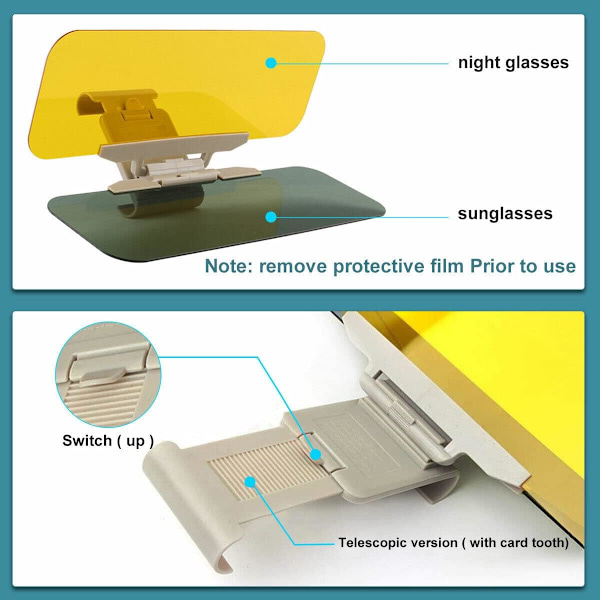 Car Sun Visor - 2-i-1 bil solskydd, bil solskydd, bil solskydd