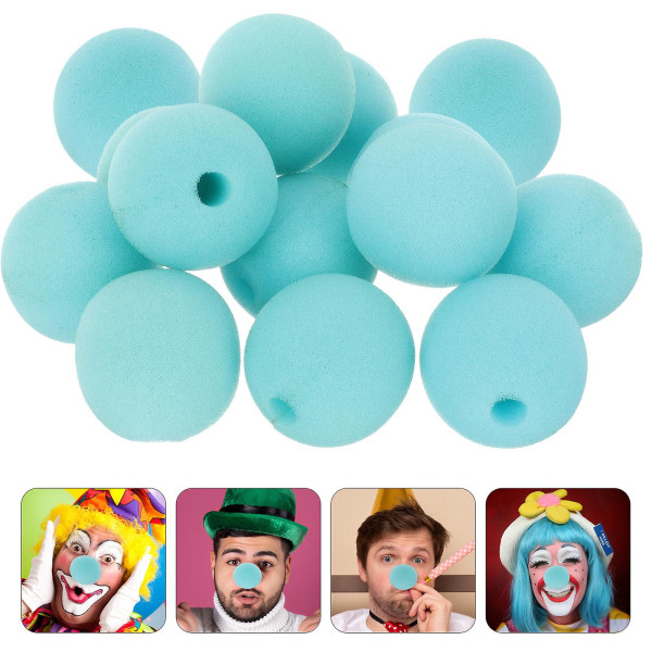 20. Cosplay Clown Nose Carnival Circus Noses Utbytbar Clown Prop Clown Supply Himmelsblå 5x5cm