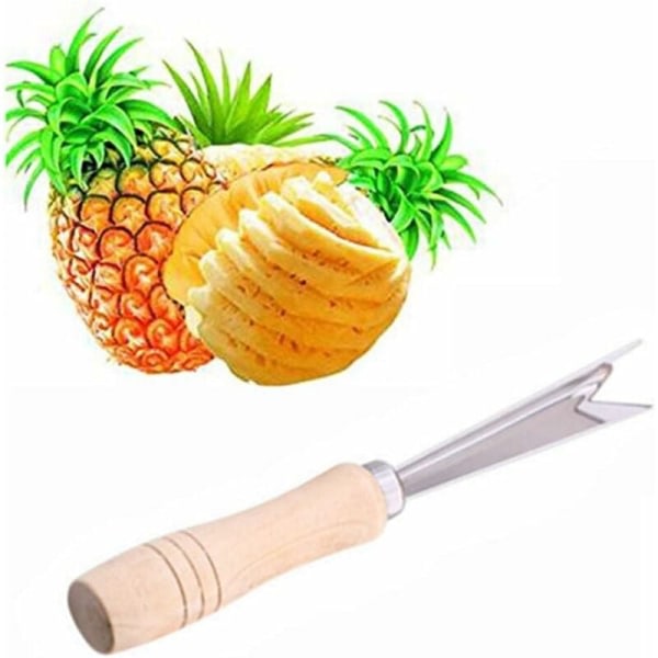 ROSTFRITT STÅL V-muotoinen ananas silmämeikin poistotyyny