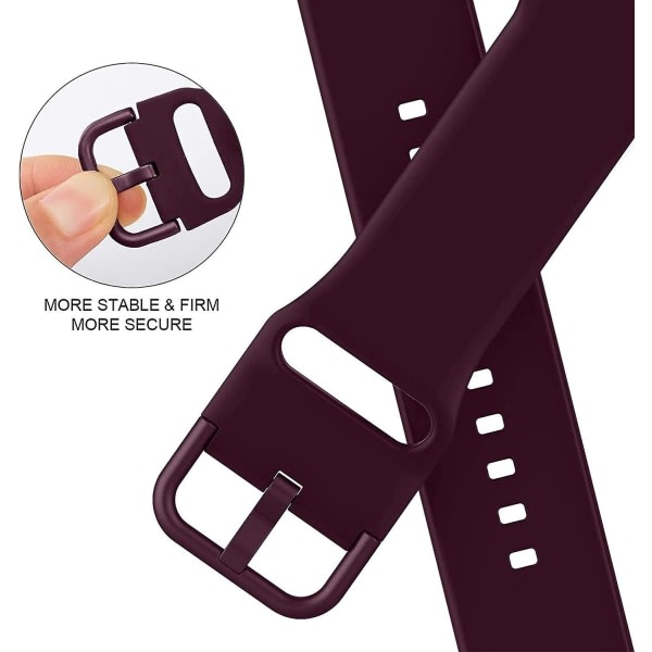 3-pak kompatibel med Apple Watch Band 41 mm 40 mm 38 mm blødt silikon Sportarmbånd Klassisk spænde Ersättningsrem for Iwatch Series Watch 7 6
