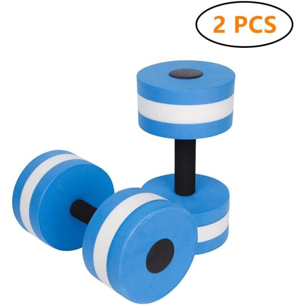 Træningshåndvægte Aqua Fitness vægtstænger Træningshåndvægte - Sæt med 2 - til vandgymnastik (blå) blå
