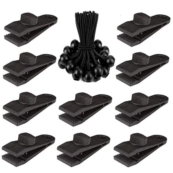 Presenningsklämmor 20-pack Vattentäta Vaxduksklämmor