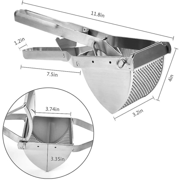 Professional Stainless Steel Potato Press For Fruit