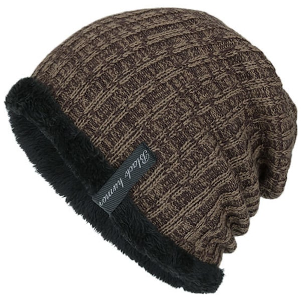 Vinter Unisex Trendiga Mössor Herr Tjock Mössa Grey