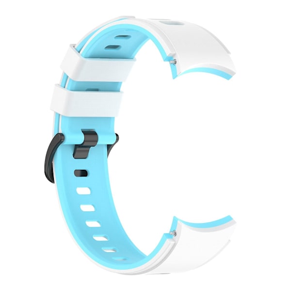 Silikonarmband till Samsung Galaxy Watch 4/5/6 40/44mm / Watch6 Classic 43mm 47mm / 5 Pro 45mm White  Sky Blue