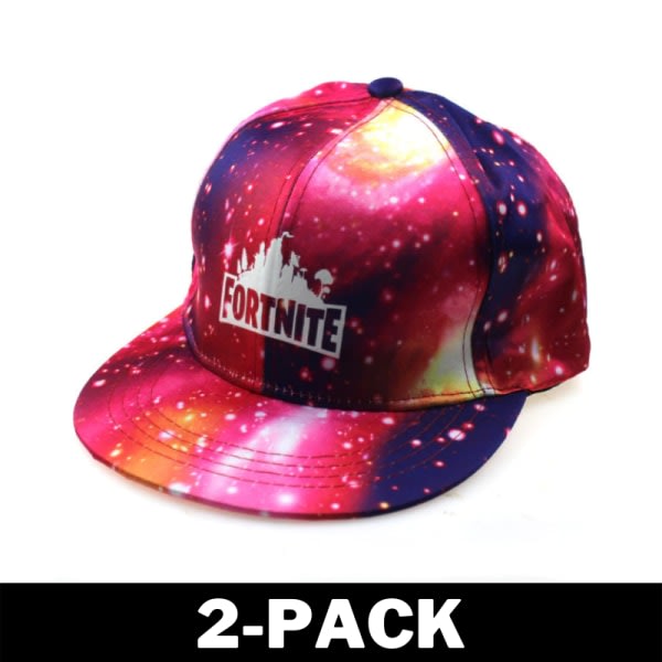 Fortnite Keps med Galaxy Theme Iconic Red 2-pack