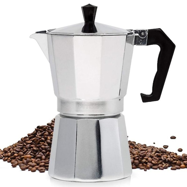 Kaffekopp i aluminium, slitesterk espressofilter 50