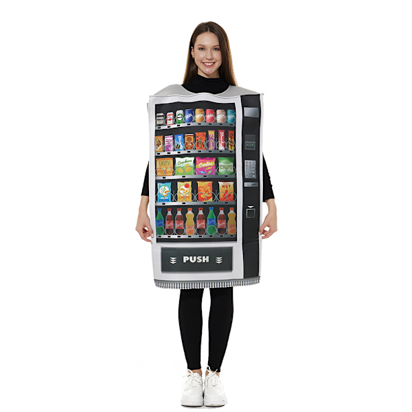 Vendingautomat Halloween-kostym - Rolig Snackmat för Vuxna Män & Kvinnor