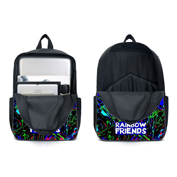 Rainbow Friends Ryggsäck - Skolryggsäck för Studenter med Laptopfack B