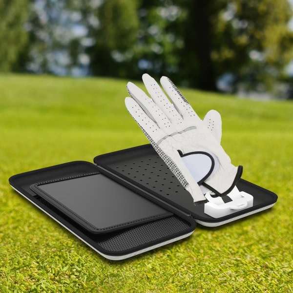 Golfs fodral med handskformare, Universal Golfs handskhållare förvaringsboks Svart