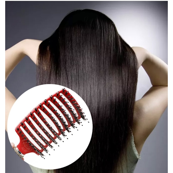 2 stk Buede Hårbørster Define Styling Brush, Krøllete Hårbørste, Hårstylingbørste for å Gre ut, Forme og Definere Krøller for Kvinner og Jenter