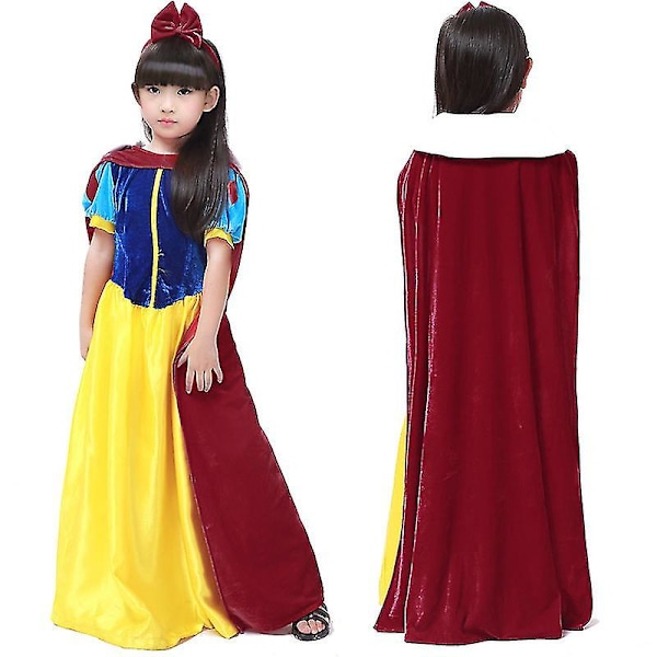 Aikuisen Cosplay Plus Size -mekko Tyttö Prinsessamekko Naiset Aikuiset Piirretty Prinsessa Lumikki Halloween Juhla Puku Naisille Tytölle Kids-S