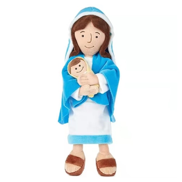 Child Jesus Mary plyschdocka Vivid Fashionabla plyschleksaker för huset Maria