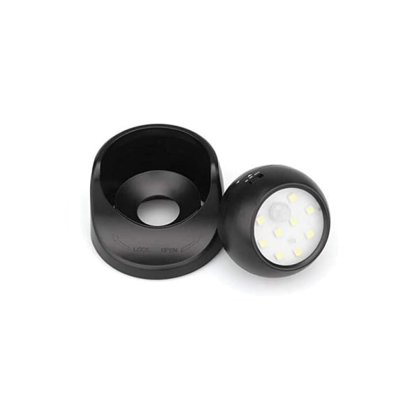 Vägglampa utomhus med rörelsesensor | 1000 Lumen LED-utomhusbelysning | Batteridriven sladdlös belysning | 360 graders rotation och lutning