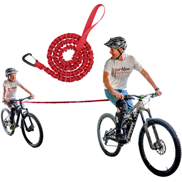 Dragrep för barncyklar Elastik dragrem för cyklar Red