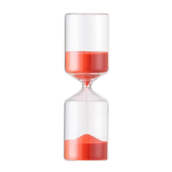 Cylindriskt glas Sandglas Multifunktionell Sandglas Timer Personlig skrivbordsdekoration Gul