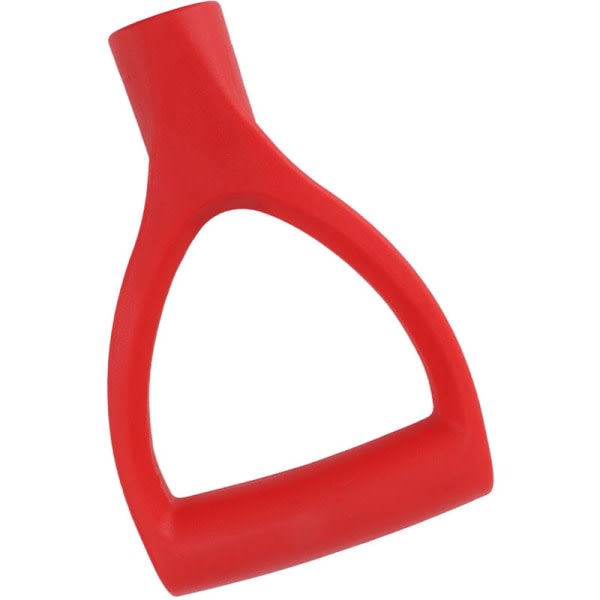 Spadehandtag D Typ 32 mm Innerdiameter Plast Snabbinstallation Snöskyffelhandtag for grävning rakt tool Röd