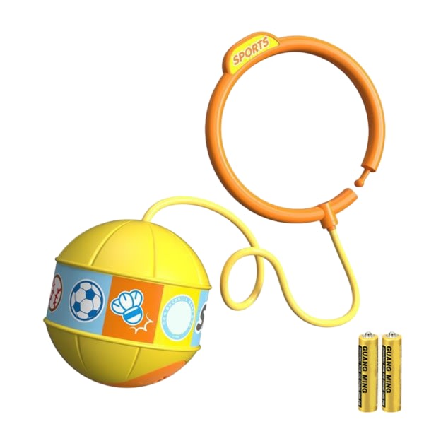 Glødende studsboller for barn indendørs udendørs fleksibel sensorisk træning leksaksboll gul