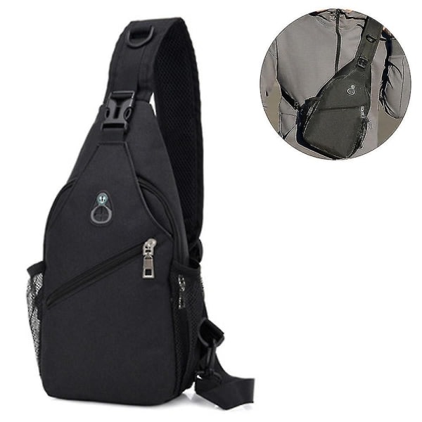 Sling Backpack, Chest Bag Axel Crossbody Bag för män kvinnor