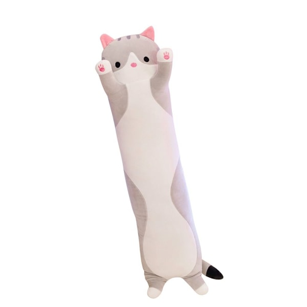 Lång kattkudde Sovkuddar GRÅ 70CM Grå(YD) Grey 70cm