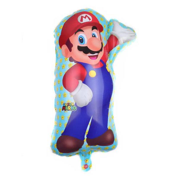 Marioed Super Bro -koristeilmapallot juhliin, syntymäpäiväjuhliin, koristeluun, pojille, juhlatarvikkeet, vauvakutsuille, perheelle, foliolatksipallo Ballon 11Pcs-2