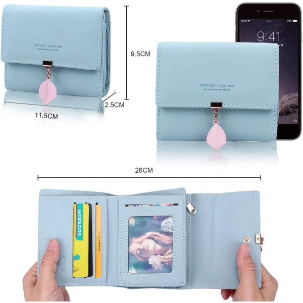 Lommebok for kvinner - KQueenStar Leather Wallet Wo