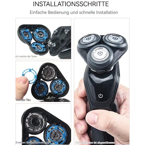 Rakhoved til Philips Series 5000, rakhoved SH50 udskiftningshoveder 6 stk