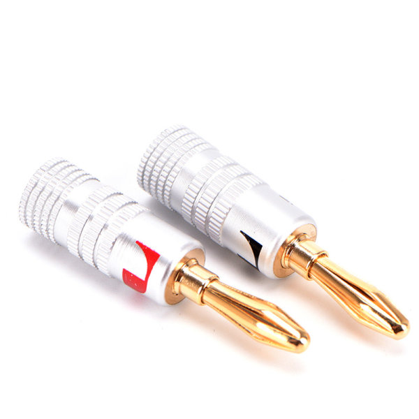 10st Nakamichi guldpläterade kopparhögtalarbananstick Hane Co One Size
