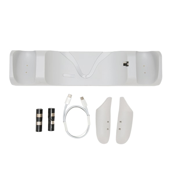 VR-ladestasjon for Oculus Quest 2 Ladestasjon for Meta Quest 2 med 2 oppladbare batterier og USB C-kabel- W