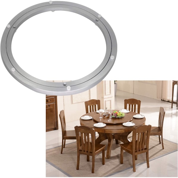 Lazy Susan Dreieskive med Kulelager for Spisebord (12 tommer)