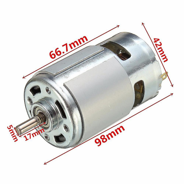 775 DC 12v-36v 3500-9000rpm Motor Kugleleje Stort Moment Høj Effekt Lav Støj DC Motor Tilbehør Elektrisk Forsyning--