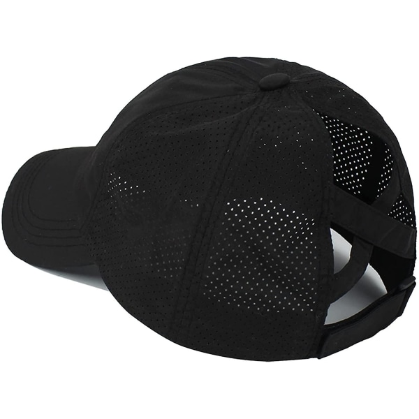 Womens Criss Cross hästsvans cap Justerbar hög Mes