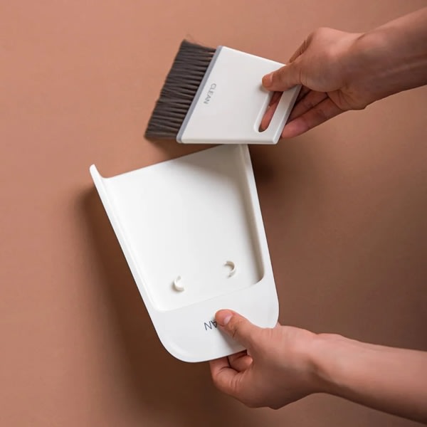 Soptunna og sett mjuk borste Fönsterskrapa Mini håndvask lett rengjøringsborste for hem kjøkken kontorsett