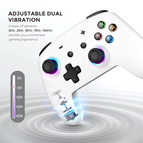 Switch Pro-controller, Trådløs Switch-controller med LED-lys/Dobbeltvibration, Fjernbetjening