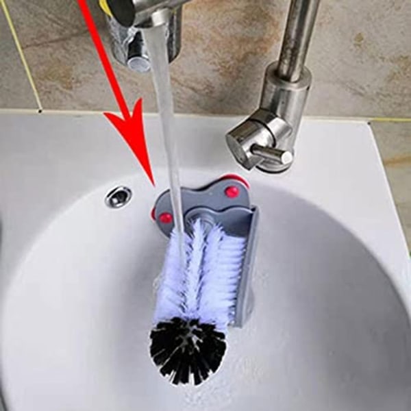 Dobbel hode rengjøring vask kopp børste rotasjon