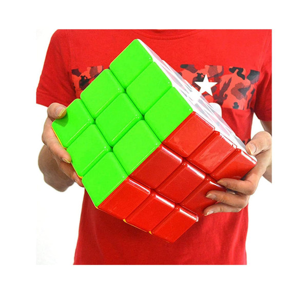 3x3x3 Big Cube Speed ​​Cube klistremerkeløs 18 cm stor kubepuslespill Magic Cube Toy