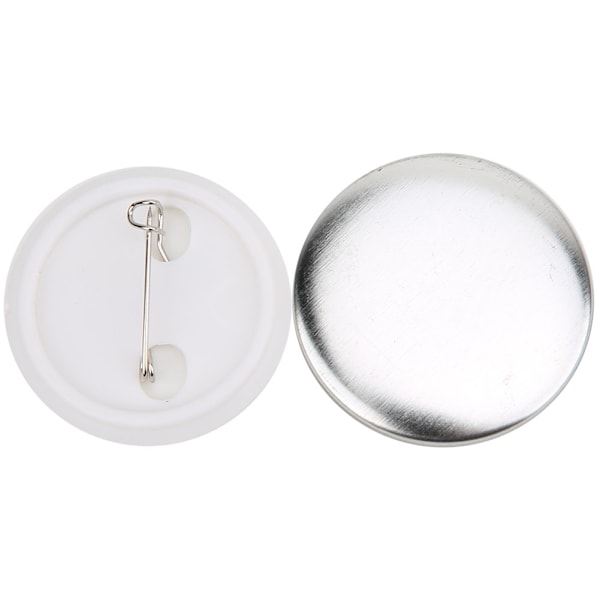 100 set 37 mm märkesnåls knappdelar Märkestillbehör Material för DIY-hantverk
