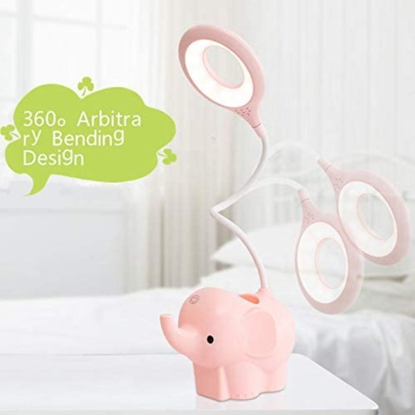 Skrivebordslampe, dimbar LED-bordlampe, barneromslampe, dimbar
