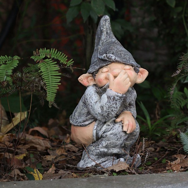 Busig Nisse Bajsande Miniatyrstaty Bajs Simulerande Figur Form Rolig Harts Rolig Liv