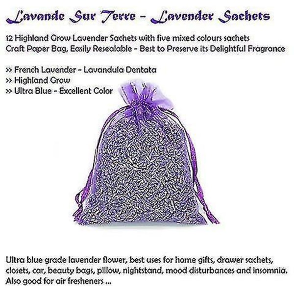 100 % luonnollinen tuoksuva laventelitäytteiset pussit hyönteisten ja koin kanssa